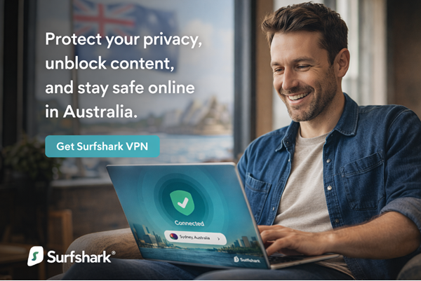 Stay protected online in Australia with Surfshark VPN
